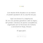 Poemario Primera Edicion